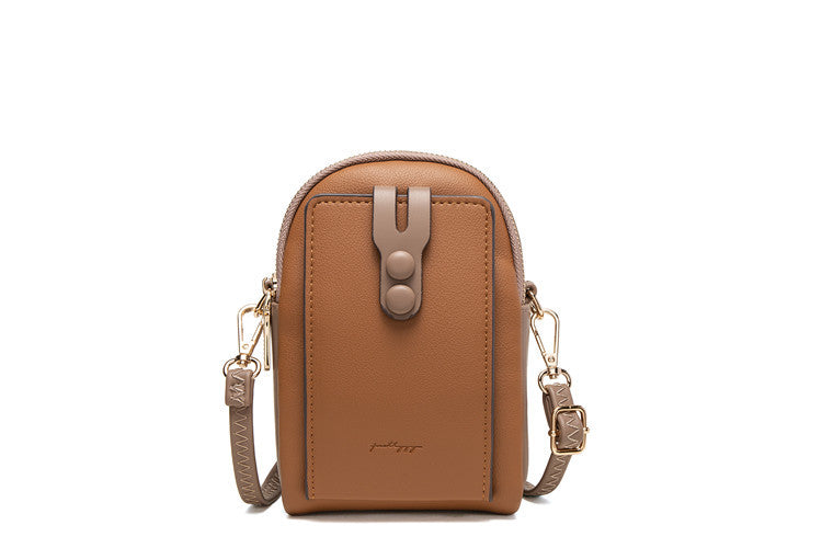 Mobile Phone Bag New Small  Vertical Zipper Ladies Shoulder Bag