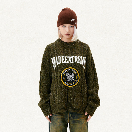 Vintage Thick Twisted Snowflake Sweater Sweater For Men