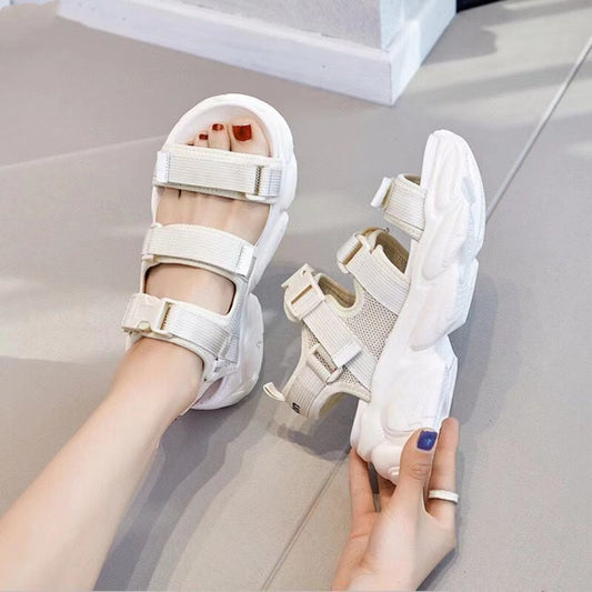 Net Red Student Fairy Style Summer Velcro Sports Platform Shoes