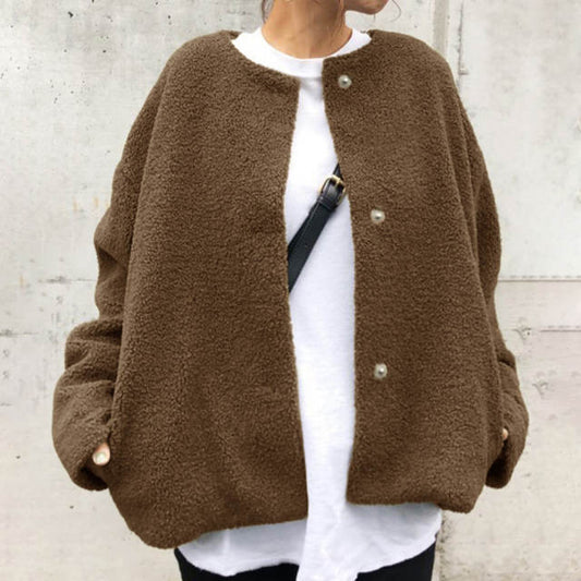 Women's Short Lamb Wool Coat