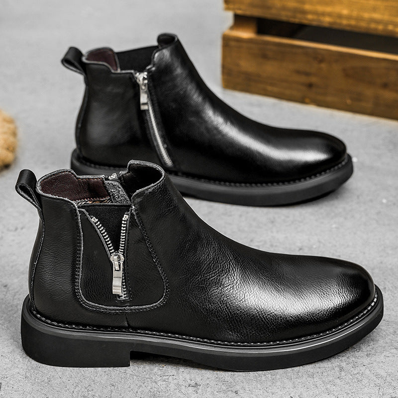Slip-on Business High-top Casual Ankle Boots