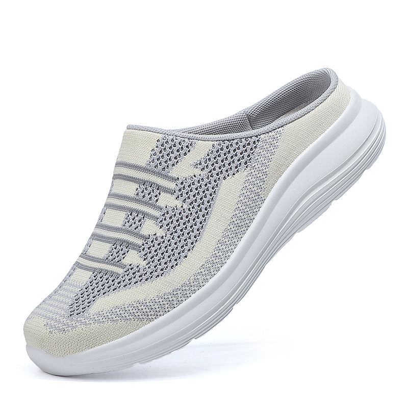 Women's Semi-slippers With Flat-bottomed Non-heeled Lazy Shoes