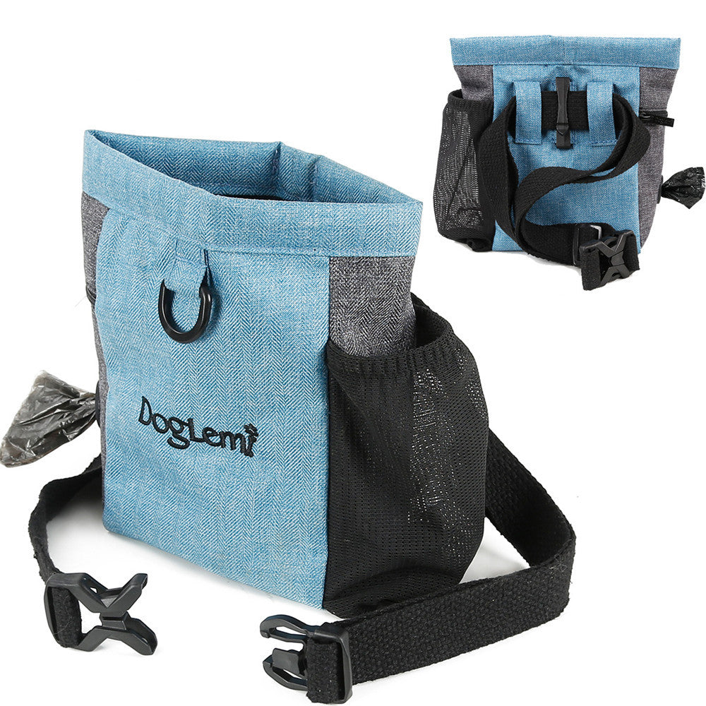 Portable Training Dog Snack Bag Canvas Waist Outdoor