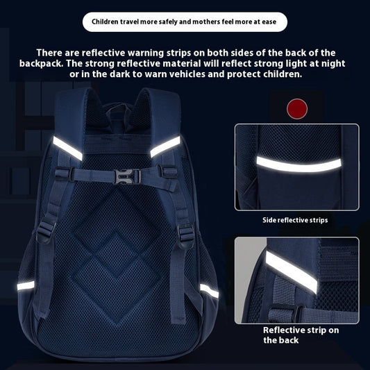 Large Capacity Children's Backpack Handsome Offload Wear-resistant Waterproof Primary School Student Schoolbag