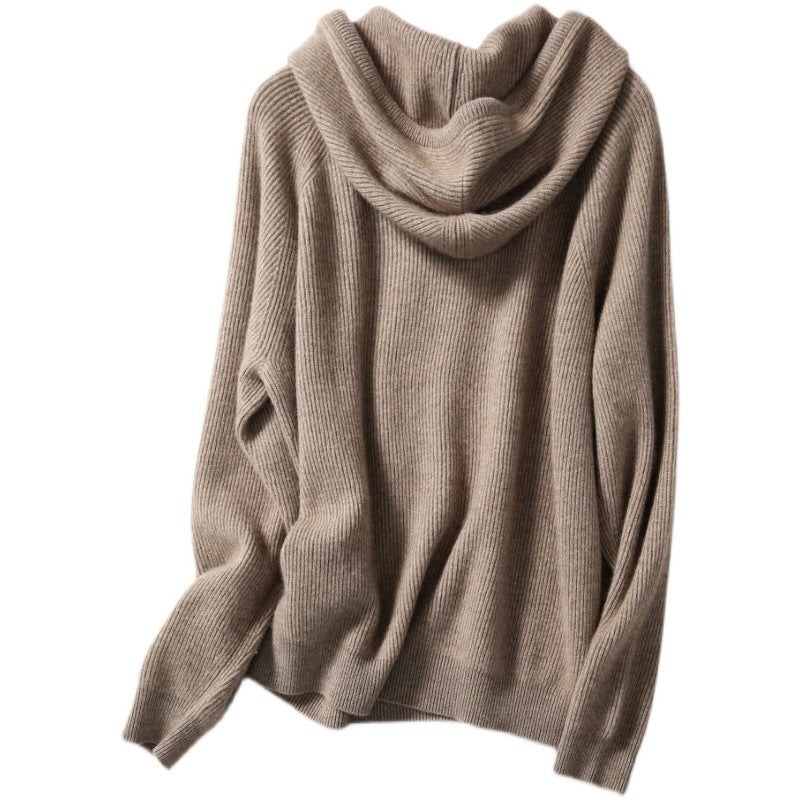 Autumn And Winter Thickening Knitted Hat Loose Sweater