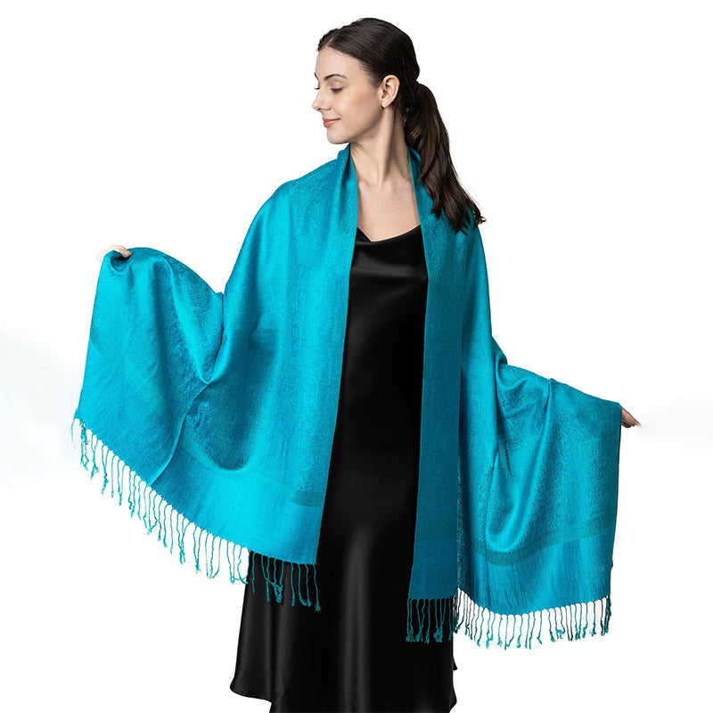 New Lightweight Luxury Shawl For Women A Faux Cashmere Wrap Style Scarf