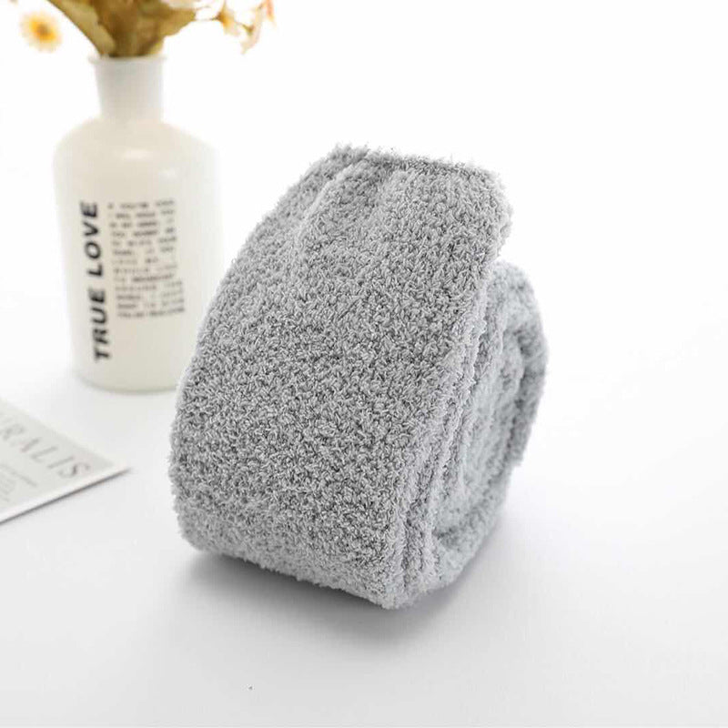 Autumn And Winter Long Coral Velvet Socks Women's Over The Knee Thickened