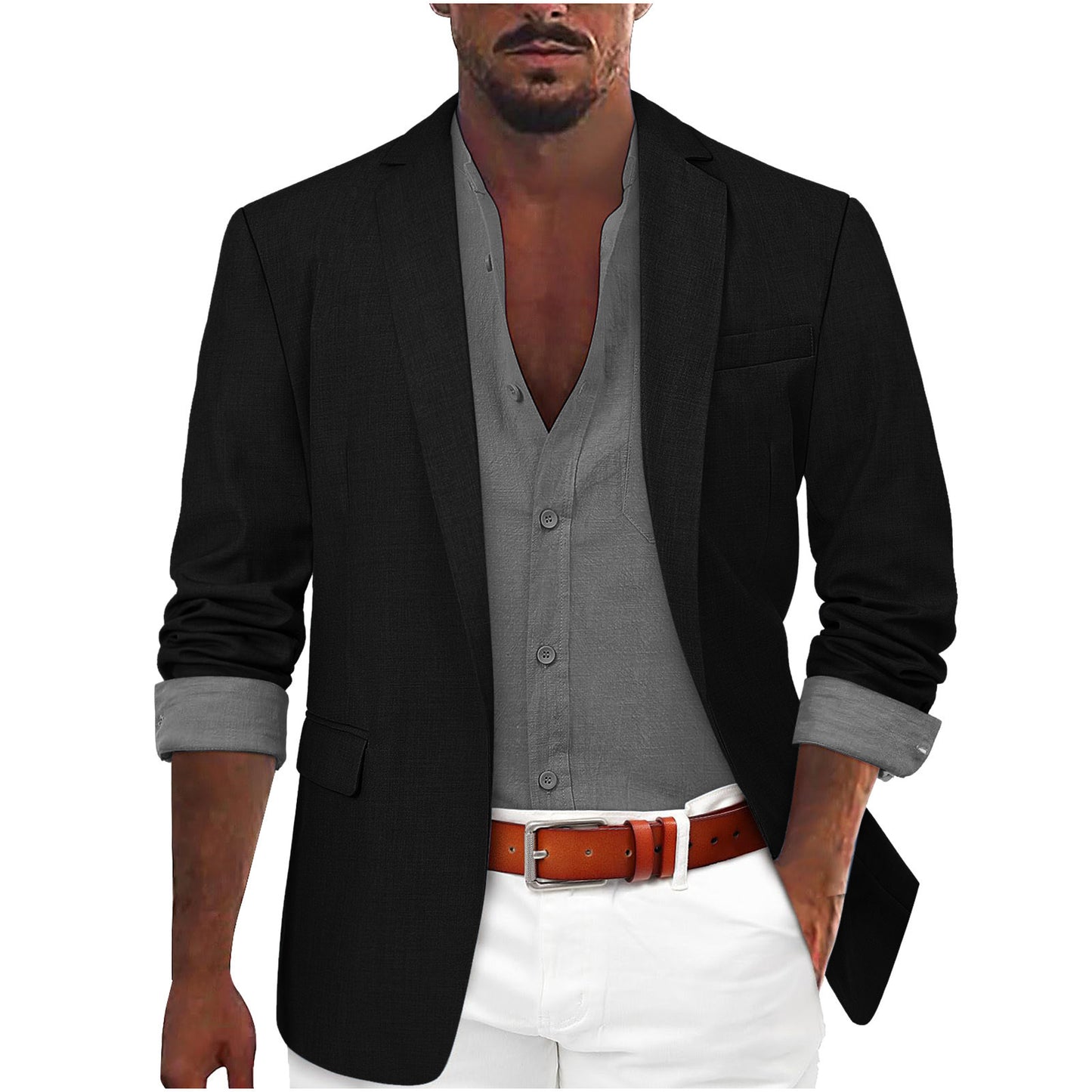 Men's Leisure Suit Fashion Personality Coat