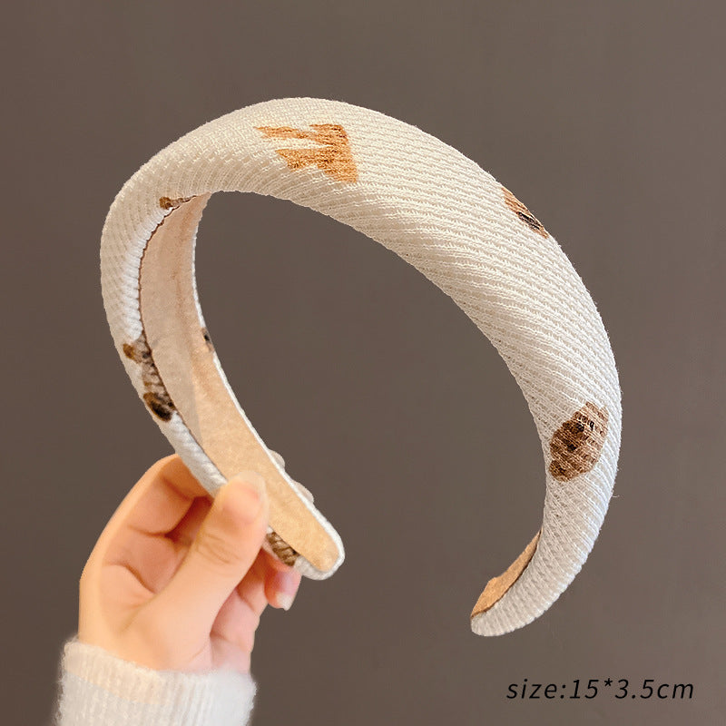 Hot Selling Retro French Style Plush Hair Band For Women
