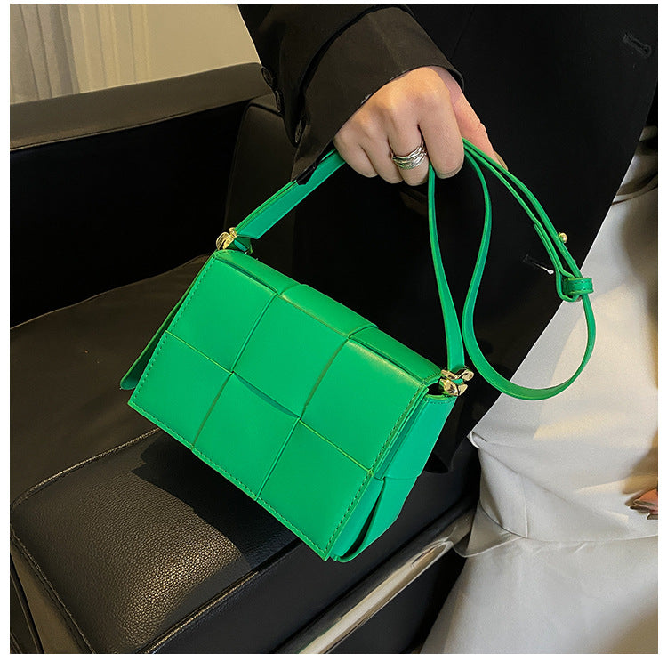 Women's Fashion Simple Woven Single Shoulder Crossbody Bag