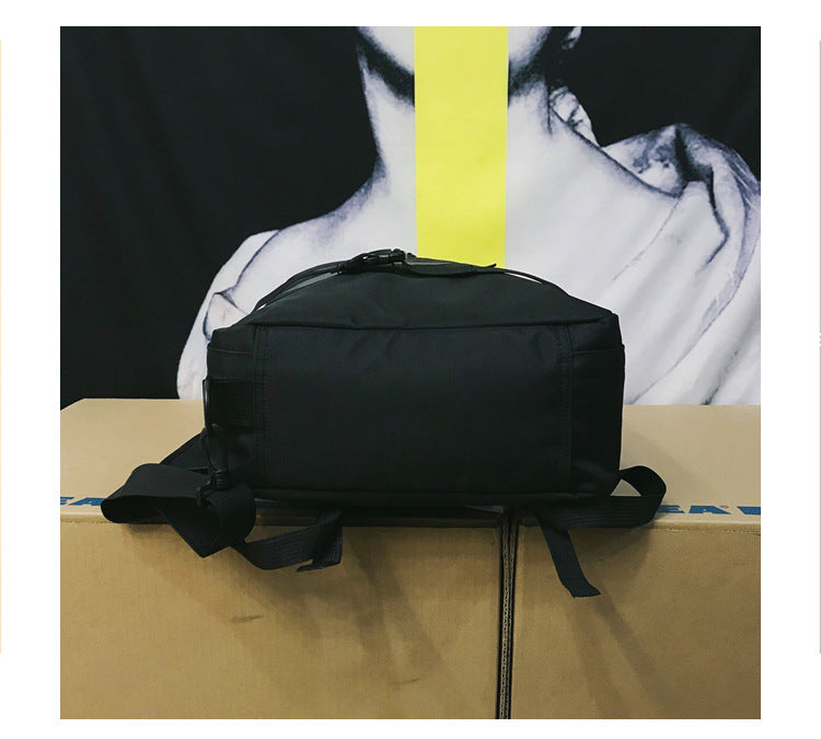 Multi-functional Retro Portable Crossbody Solid Color Reflective Backpack