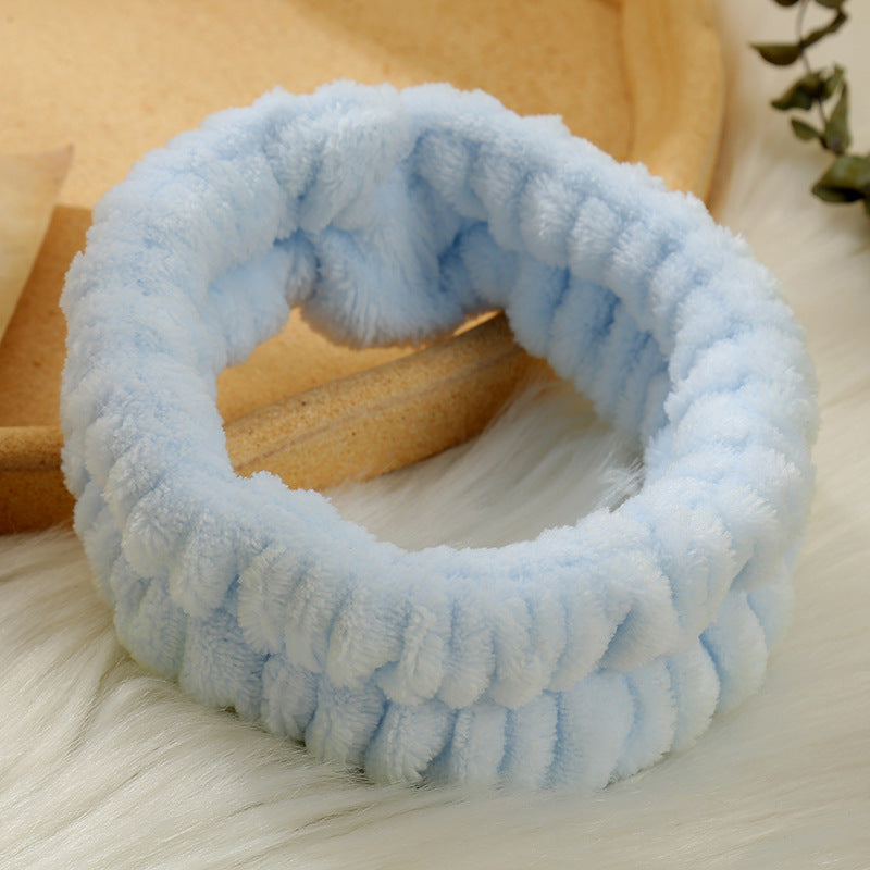 Solid Color Simple Face Wash Headband