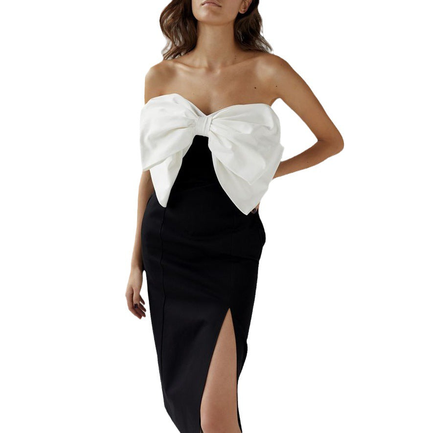 Elegant Commuter Dress With A Bow Detail