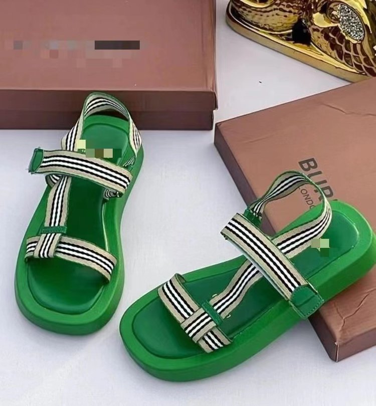 Velcro Ankle-strap Buckle Women's Open Toe Sandals