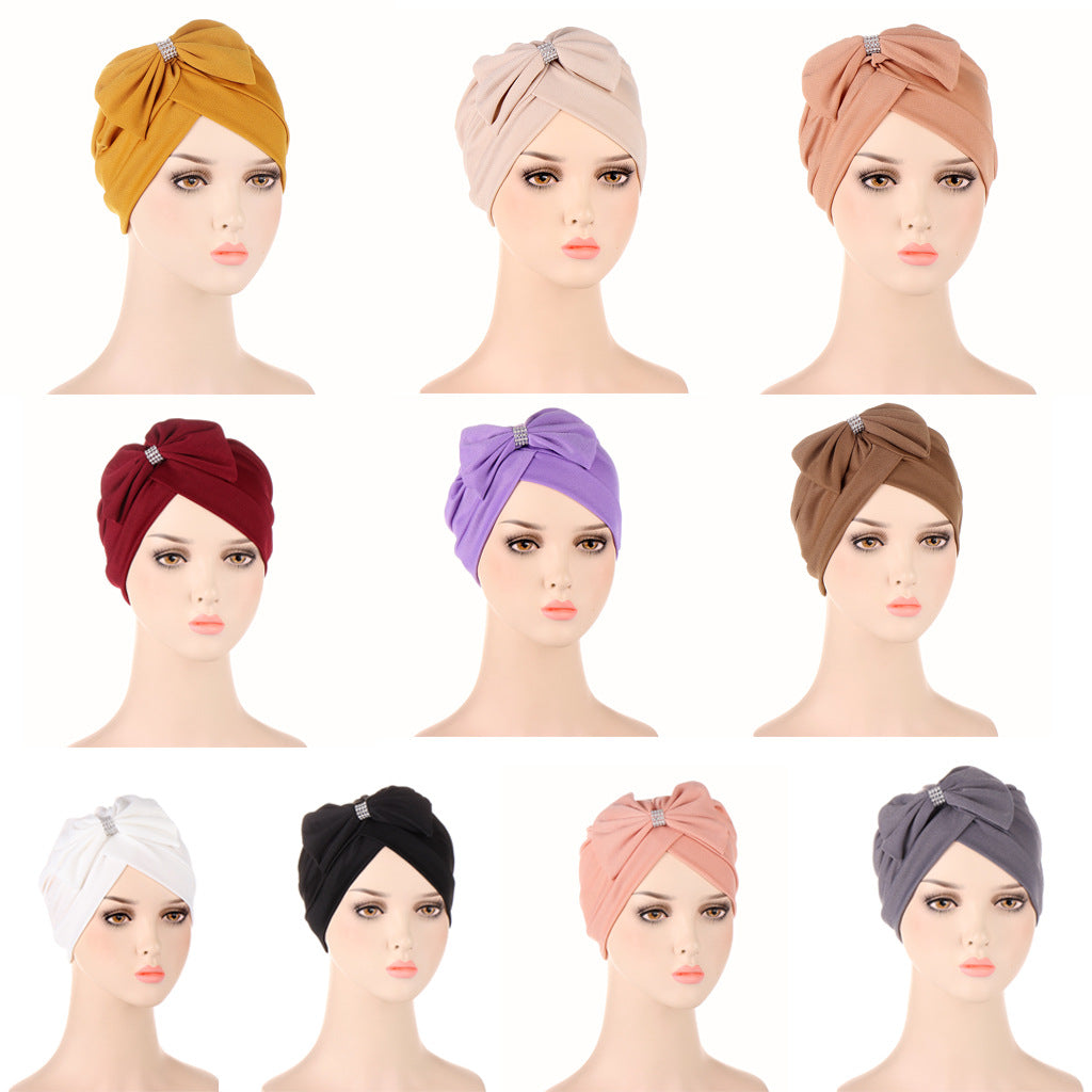 Tangled Bow Fashion Bandana Hat Forehead Cross