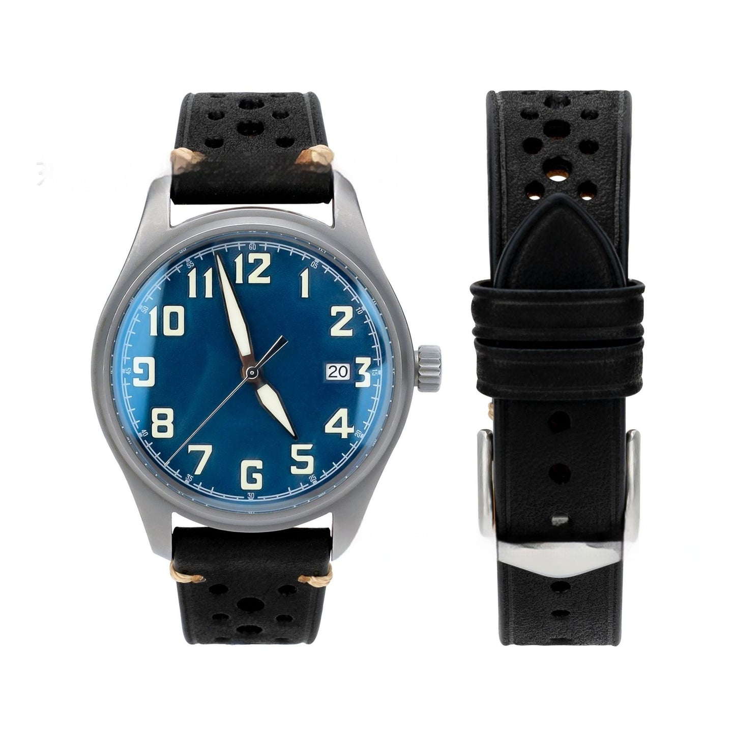 Watch First Layer Cow Leather Watch Strap Retro Comfort 20mm