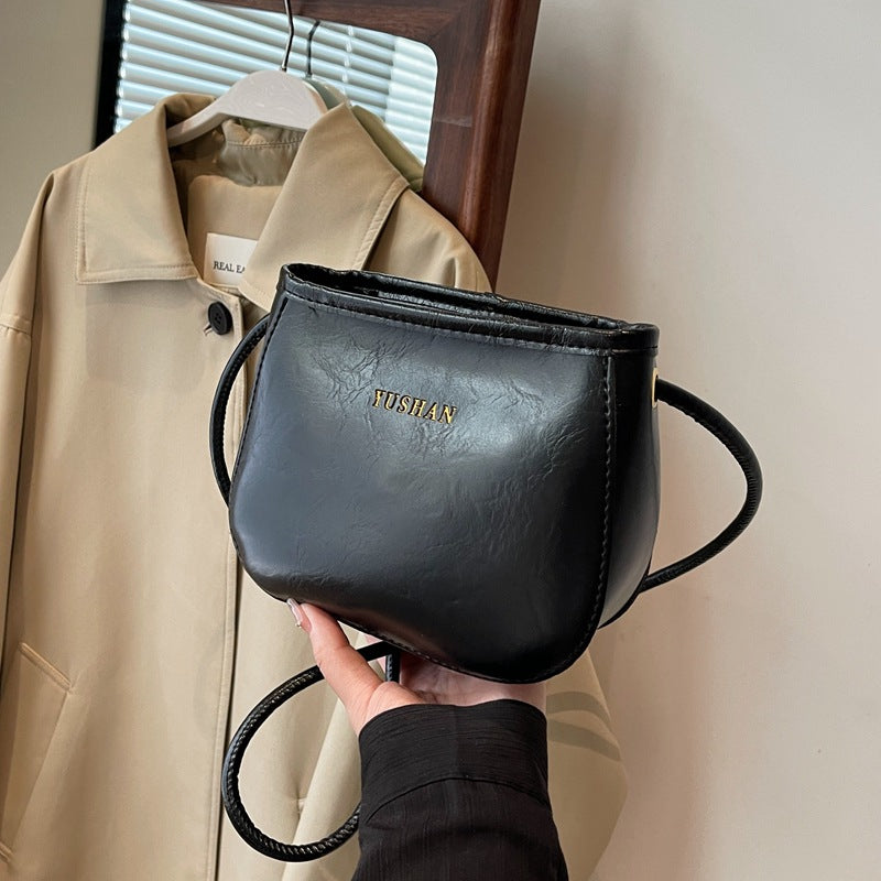 Women's Cross-body Bag Bucket Retro Design