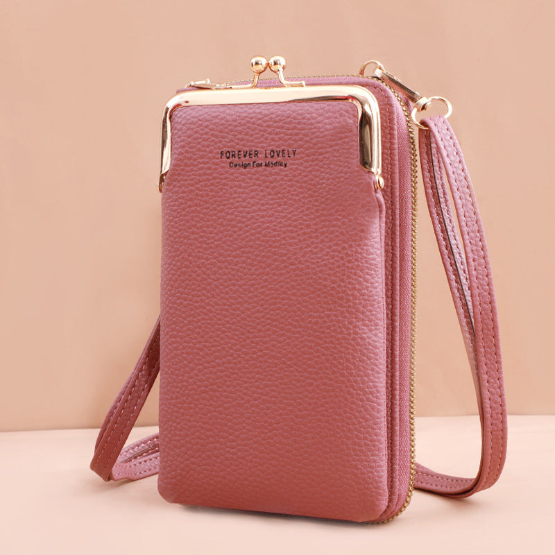 Korean Style Pull Crossbody Bag Chain Vertical Ladies Bag