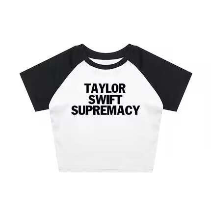 Letter Street Trendy Short Slim-fit Short Sleeve