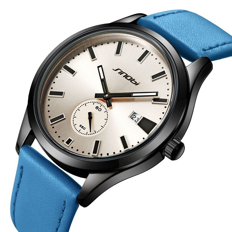 Casual Leather Belt Business Men's Quartz Watch