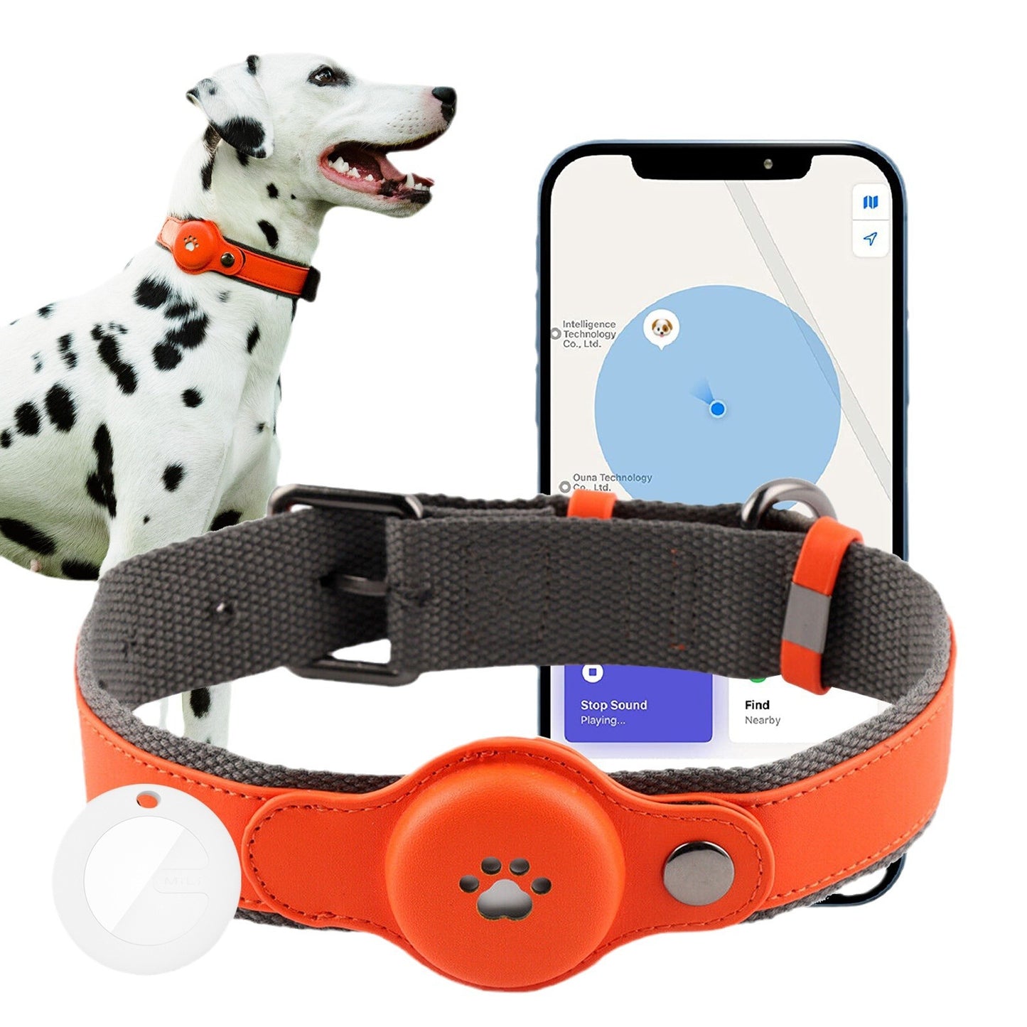 GB Warning Light Pet Anti-lost Positioning Collar