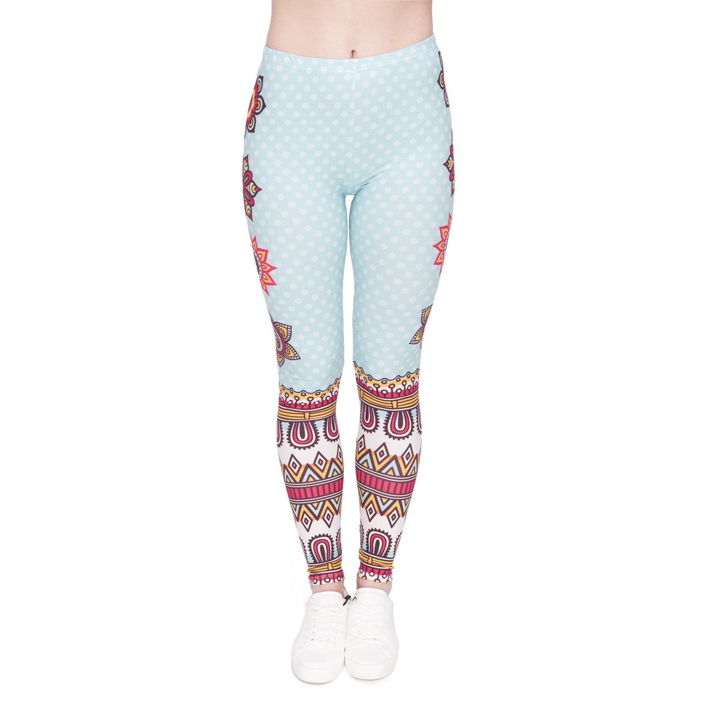 Digital printed cropped trousers