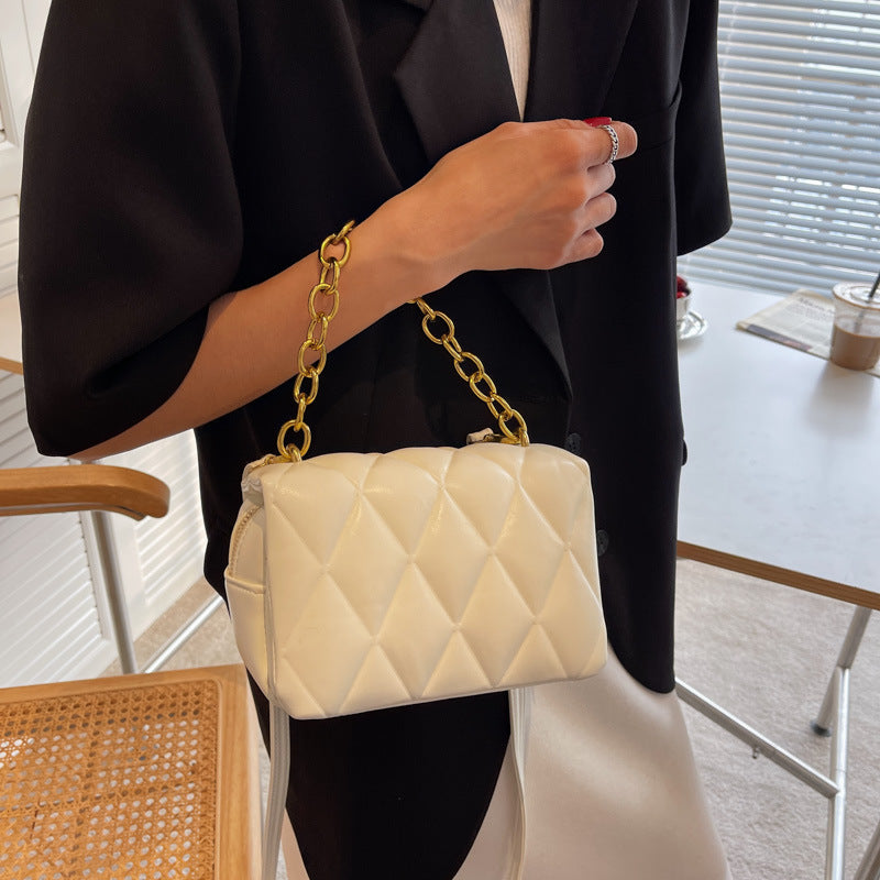 Lingge Women's New Fashion Simple Retro Messenger Bag