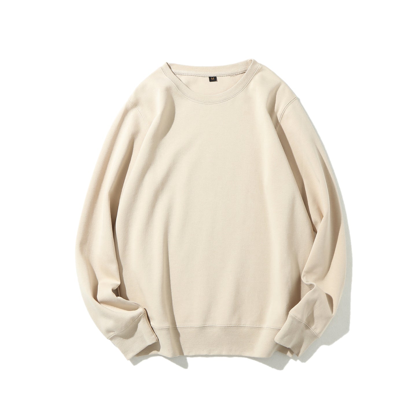 Solid Healthy Round Neck Sweater Long Sleeve