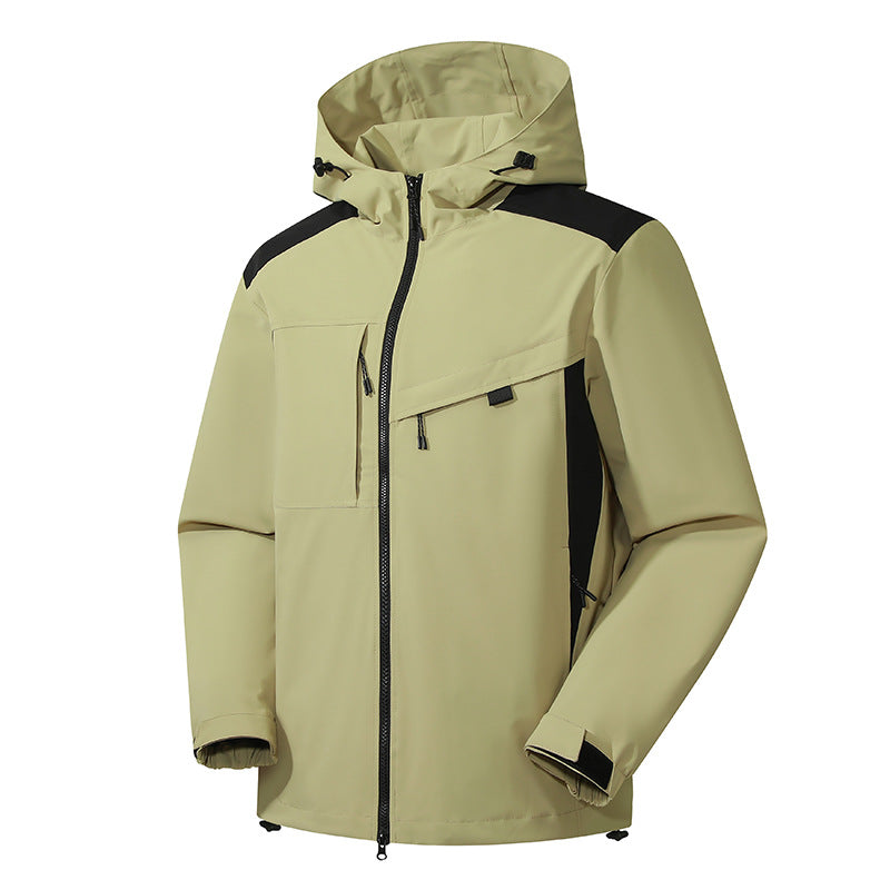Vandtæt Vindtæt Outdoor Shell Jakke Mænd Og Kvinder Samme Stil Jakke