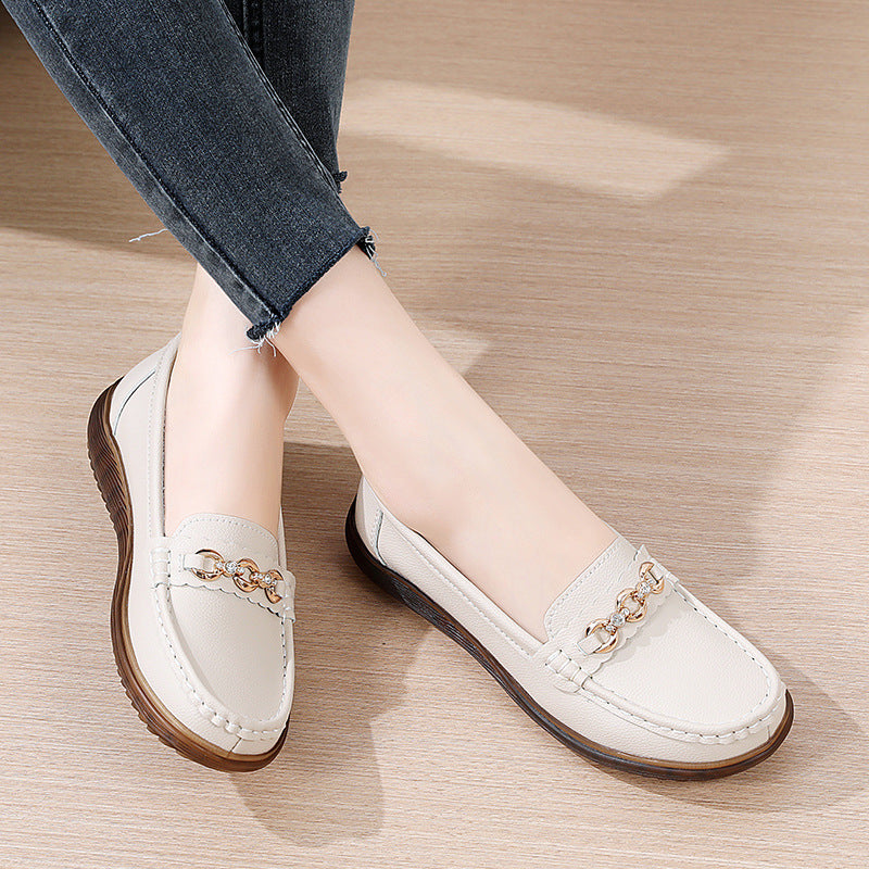 Tendon Bottom Mother Shoes Flat Non-slip Soft Bottom