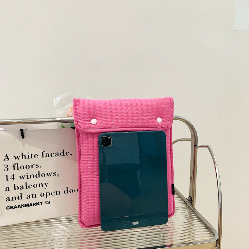 Korean Version Of Ins Envelope Embroidered Fabric Inner Liner Bag