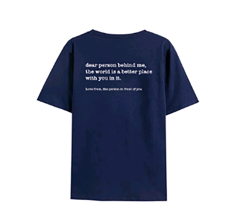 T-shirt med korte ærmer og print til kvinder