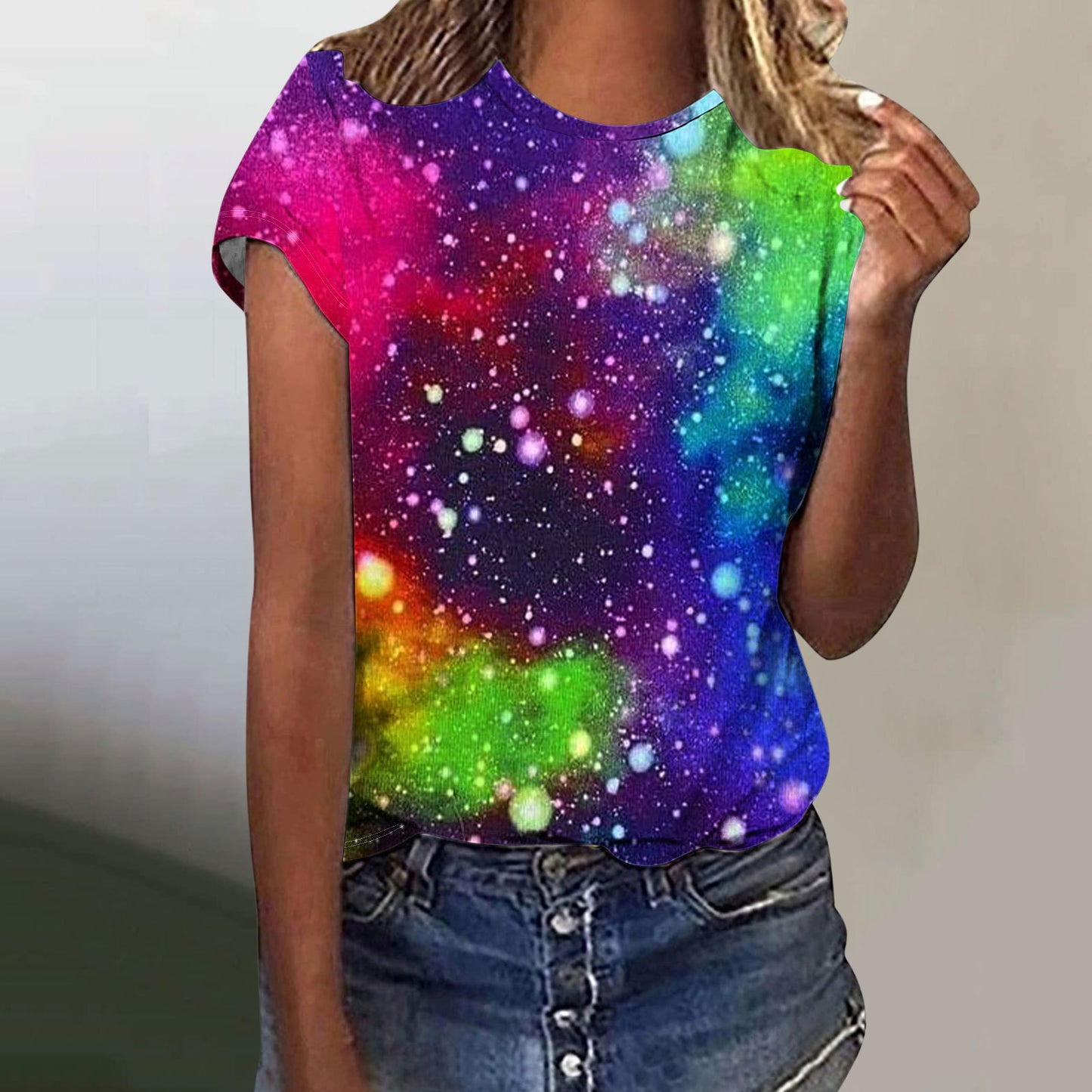 Butterfly Digital Printed Short Sleeve Shirt