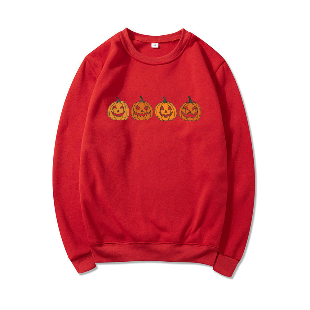 Halloween Ond Græskarhoved Sweater Sjovt Trykt Mode Fest Hættetrøje