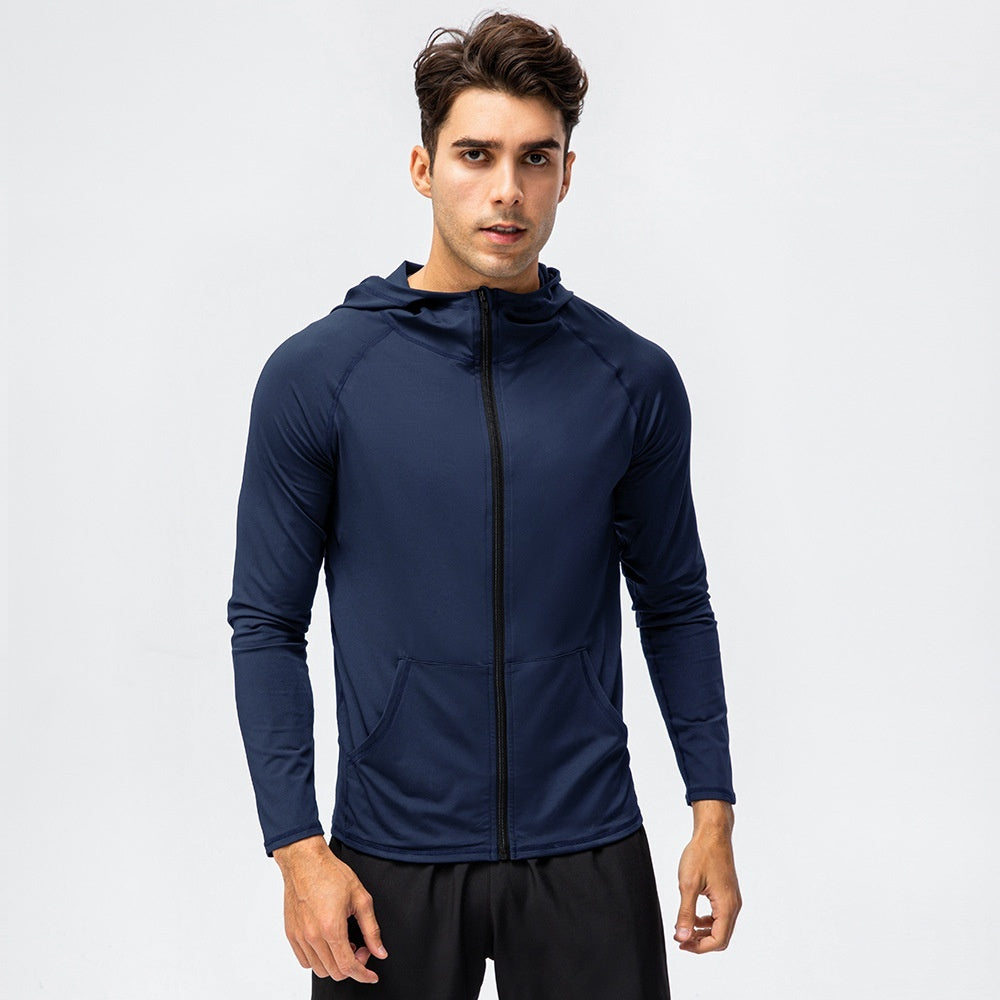 Men's Autumn And Winter Sports Zipper Casual Hoodie Quick-drying Coat