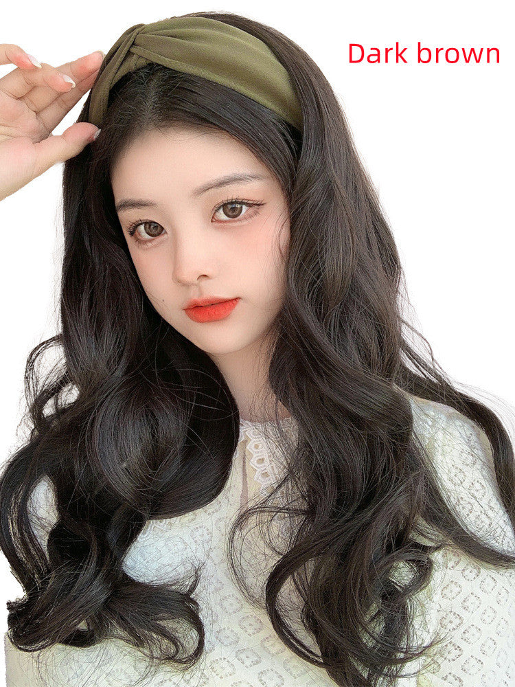 Removable Hairband Wig Female U-shape