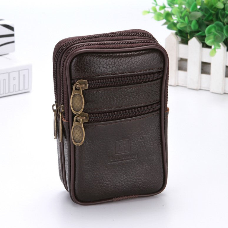 Fashion Personality Leather Mobile Phone Pocket Multi-purpose