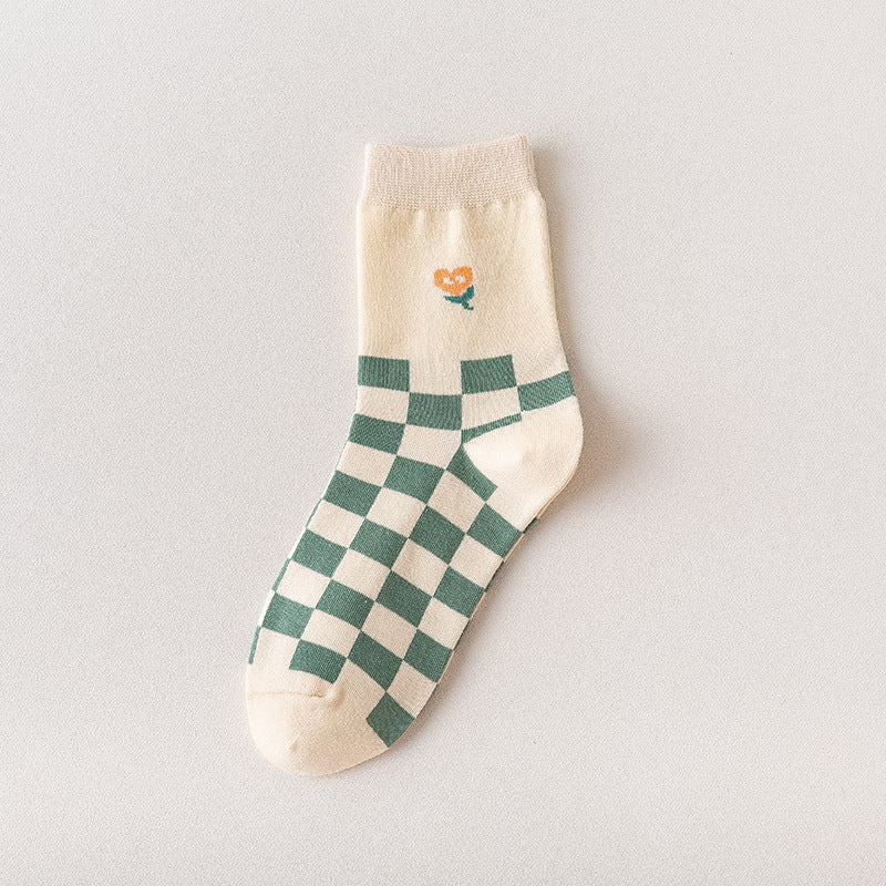 Women's Fashion Cartoon Animal Mid-calf Warm Socks