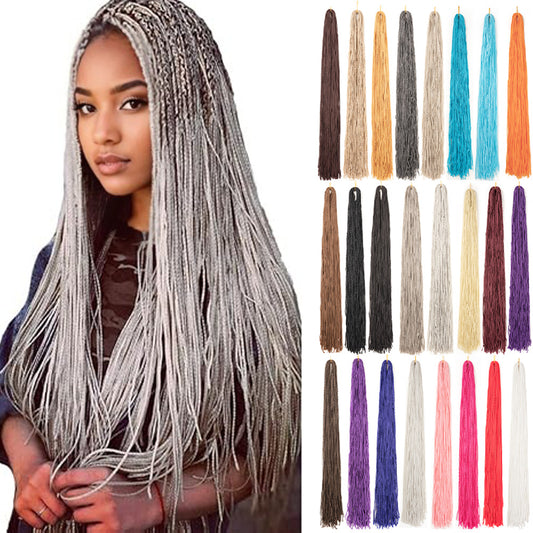 Braided Multi Color Crochet Hair