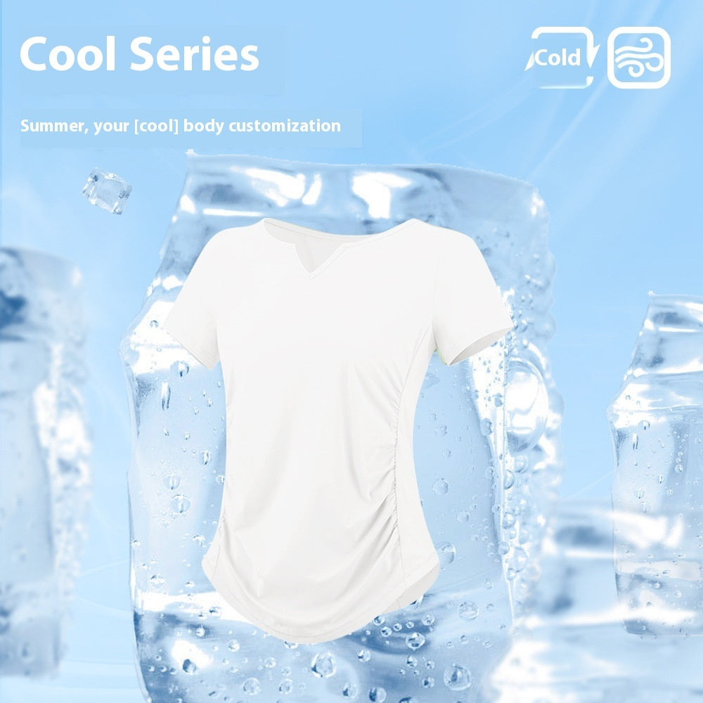 Quick-drying Top Slim Fit Sports Running Belly Contracting Workout Clothes T-shirt