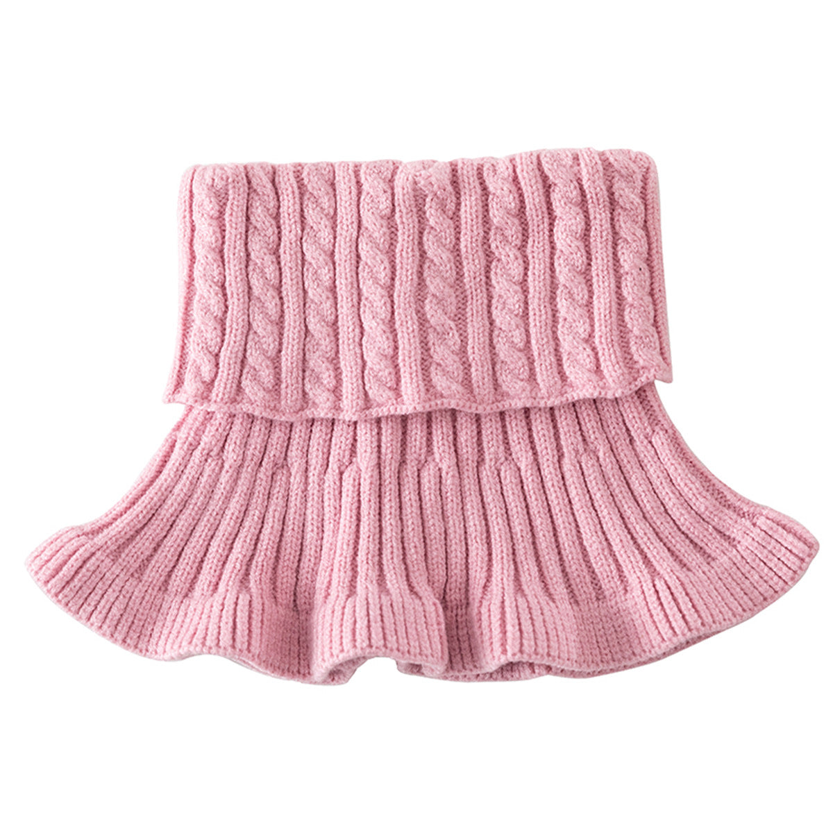 Polyester Geometric Solid-color Neck Scarf