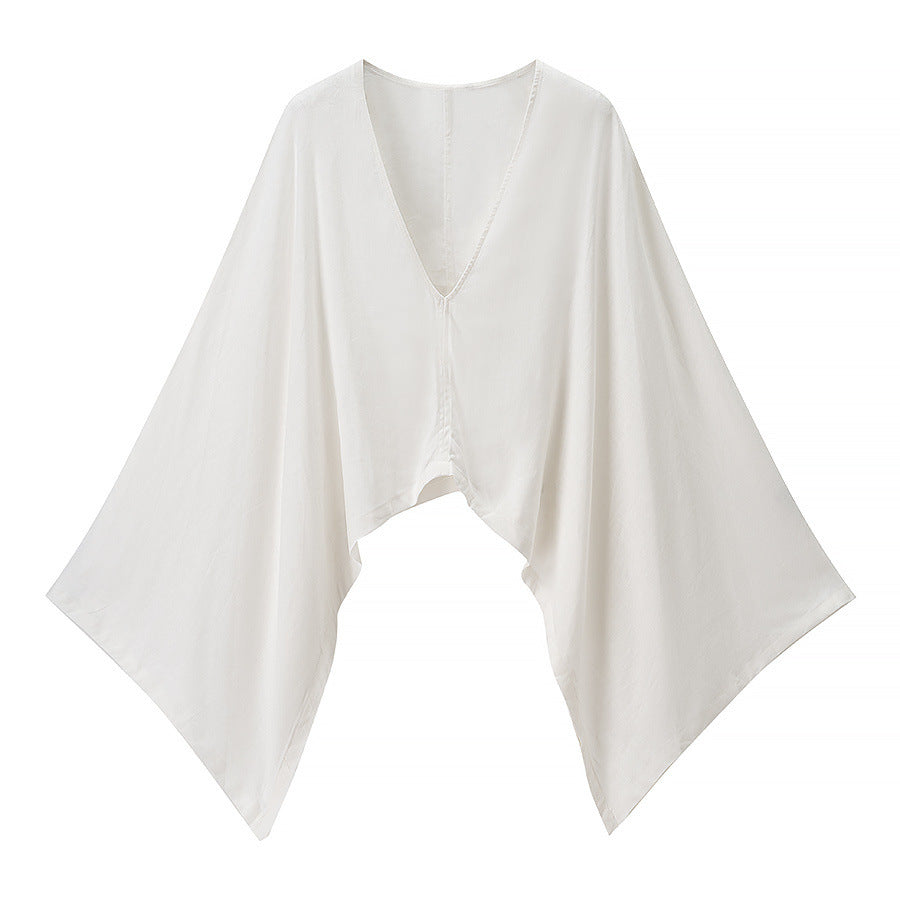 Asymmetrical Kimono-style Outerwear Top