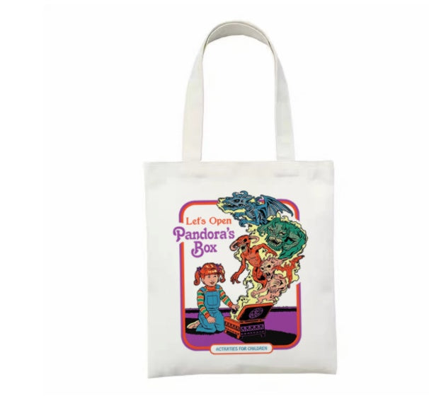 Printed Canvas Bag Personalized Creative Shoulder
