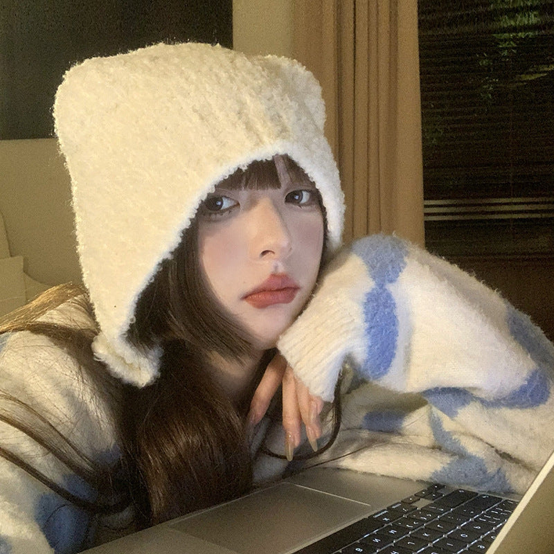 Big-headed Foreign-style Warm Ear Protection Hat