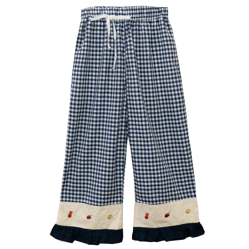 Women's Casual Cropped Wide Leg Pants