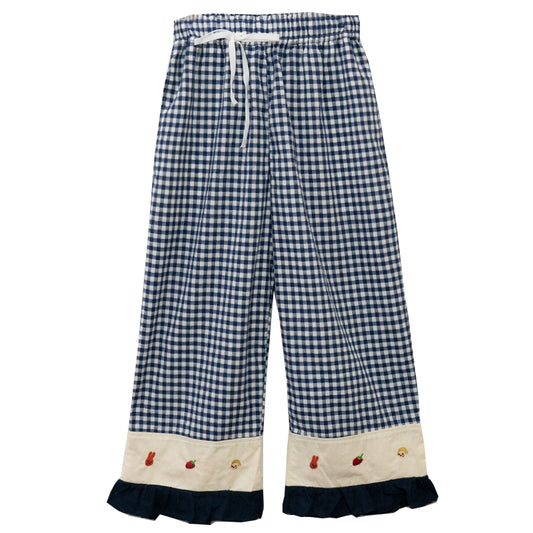 Women's Casual Cropped Wide Leg Pants