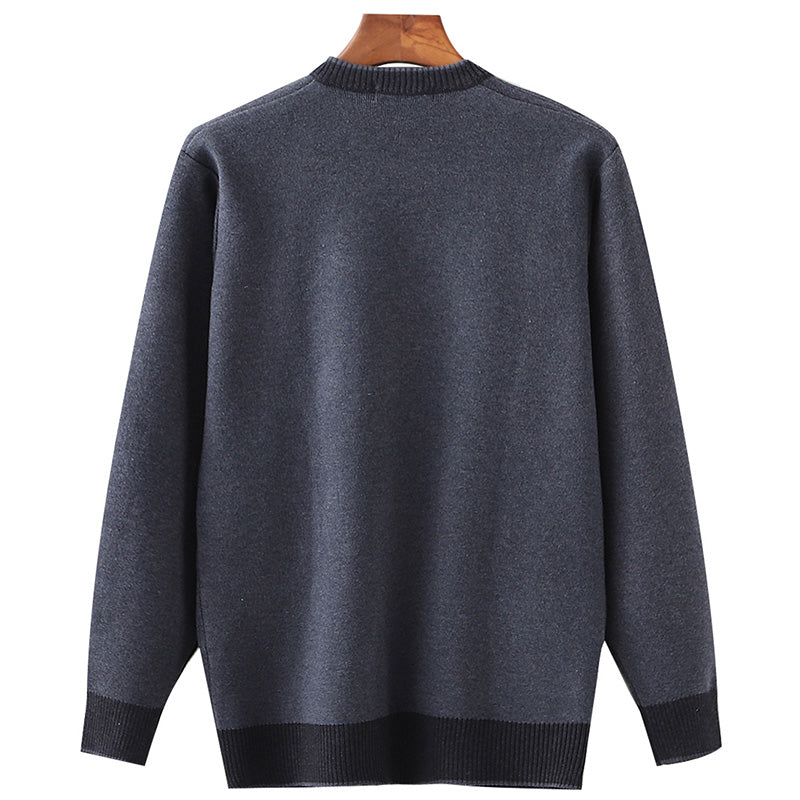 Middle-aged And Elderly Male Father's Wool Cardigan Sweater