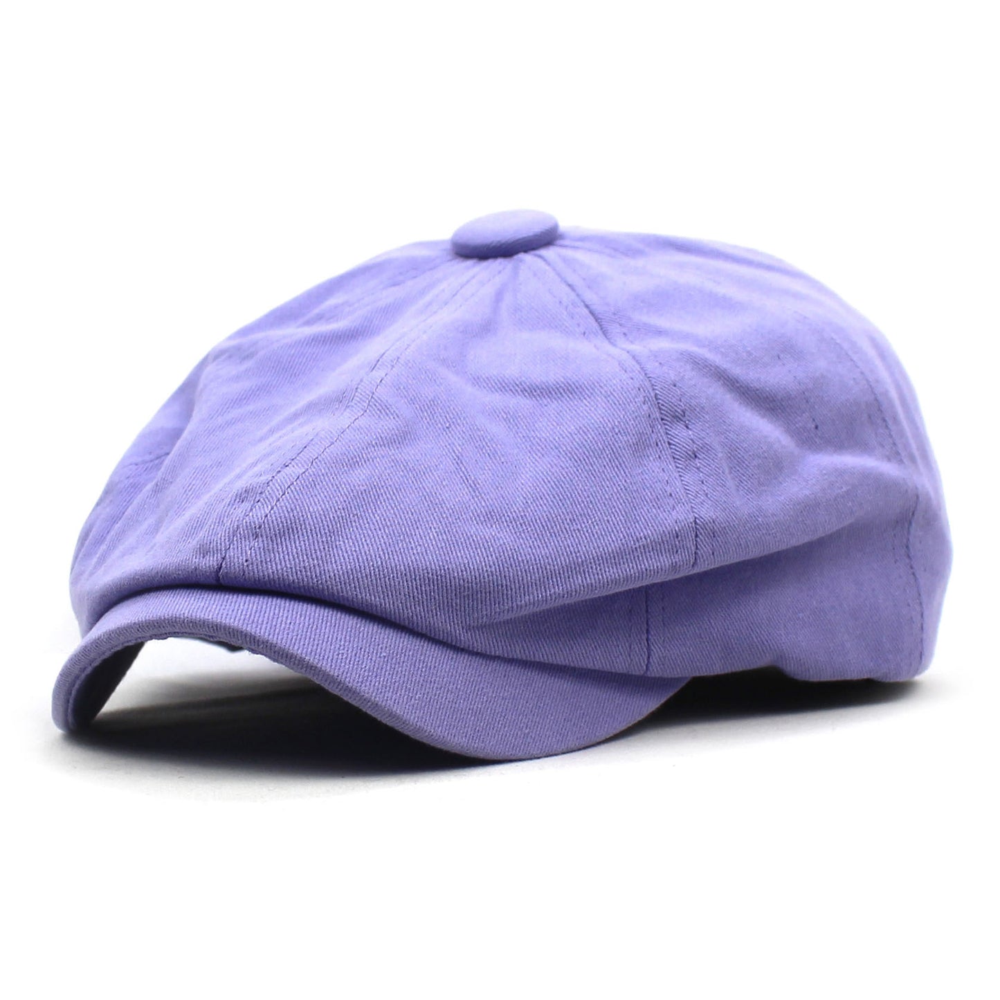 Cotton Hat Men's And Women's Beret Retro Solid Color Peaked Cap
