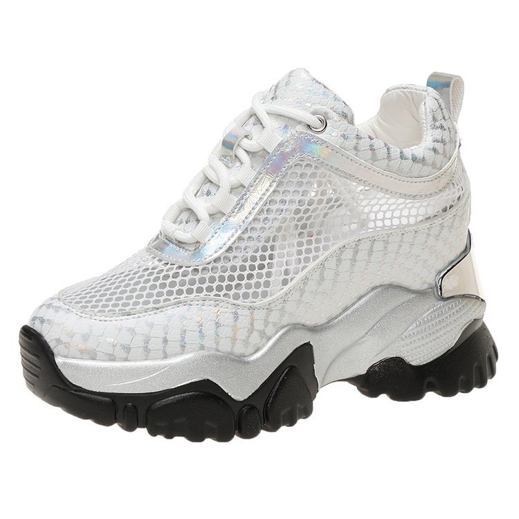 Women's Lace Thickness Breathable Mesh Daddy Shoes