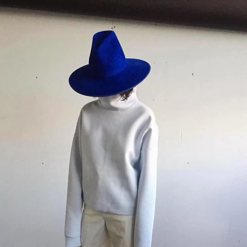 Top Bare Wool Jazz Felt Hat